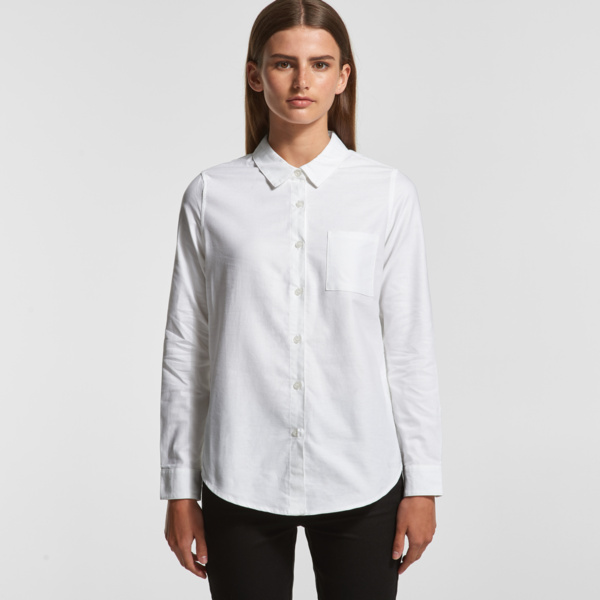 AS Colour Womens Oxford Long Sleeve Shirt Thumbnail